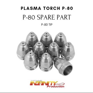 PLASMA P-80  NOZZLE TIP 1.5,1.7 อะไหล่ปืนตัดพลาสม่า