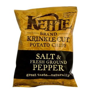 Kettle Chips Krinkle Cut  56g กาต้มน้ำเกล็ดขนมปังกรอบ 56 กรัม