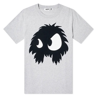 เสื้อยืดแขนสั้น คอกลม ผ้าฝ้าย พิมพ์ลาย McQ Ale ander M cQ ueen