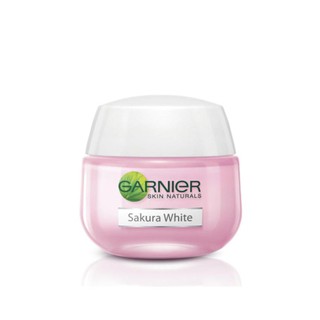 Garnier Sakura White Pinkish Radiance &amp; Poreless Serum Cream 18ml. การ์นิเย่ ซากุระ ไวท์ พิงคิช เรเดียนซ์ ครีมเซรั่ม