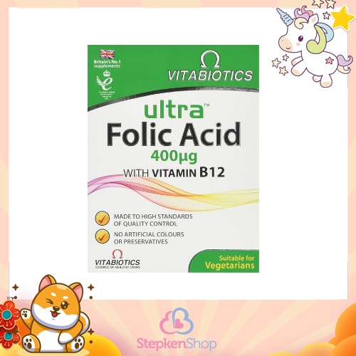 Vitabiotics Ultra Folic Acid Tablets 60 Count Shopee Thailand