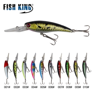 Fishking 1pcs Fishing Lures 9cm/13g Topwater Popper Bait 5 Color Hard Bait Artificial Wobblers Plastic Fishing Tackle with Hooks