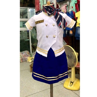 ชุดแอร์โฮลเตสเด็ก ชุดอาชีพเด็ก Miss Air Hostess ชุดแอร์โฮลเตส ชุดแอร์เด็ก