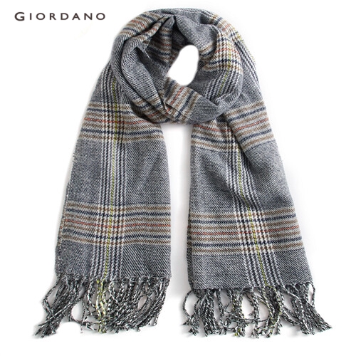 GIORDANO MEN Fringed contrast stripe scarf 01289006