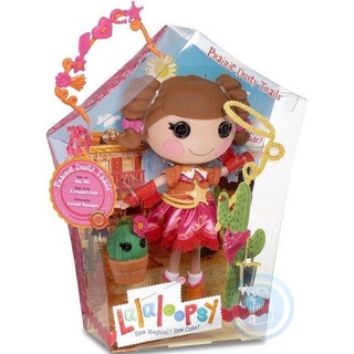 NEW HOT Lalaloopsy 12" Tall Button Rag Doll Prairie Dusty Trail + Plant Cactus ตุ๊กตา ลาลาลูฟซี่