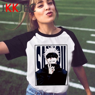 Jujutsu Kaisen cotton casual womens t shirts top quality fashion short sleeve women tshirt womens tee shirts tops women T-shirt 2021 เสื้อ เสื้อยืด