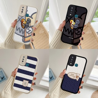 Vivo Y11 Y15 Y12 Y17 V15 เคสโทรศัพท์ซิลิโคนกันกระแทก หมีรุนแรง KLQ