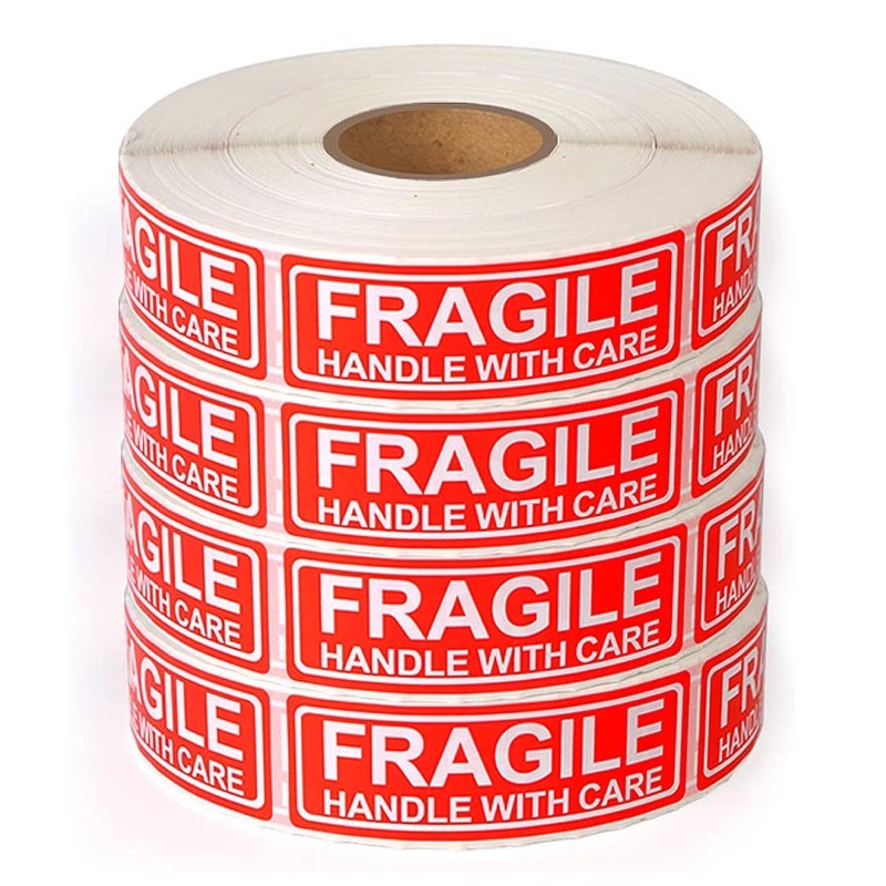 สติ๊กเกอร์ระวังแตก FRAGILE ม้วนละ 250 ดวงและ 500ดวง เหมาะสำหรับพ่อค้าแม่ค้าออนไลน์ #ร้านรุ้งจิปาถะ - รูปที่ 3