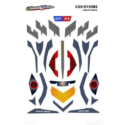 Jiraiya สติกเกอร์ กันน้ํา สําหรับติดตกแต่งเกียร์