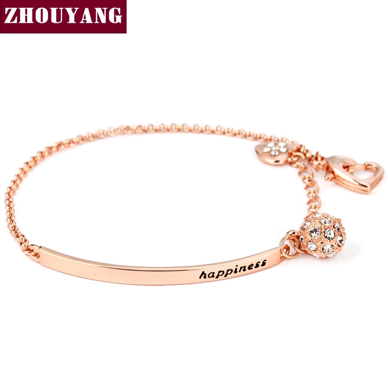 ZHOUYANG سوار بوردة ذهبية والزركون — صورة 5