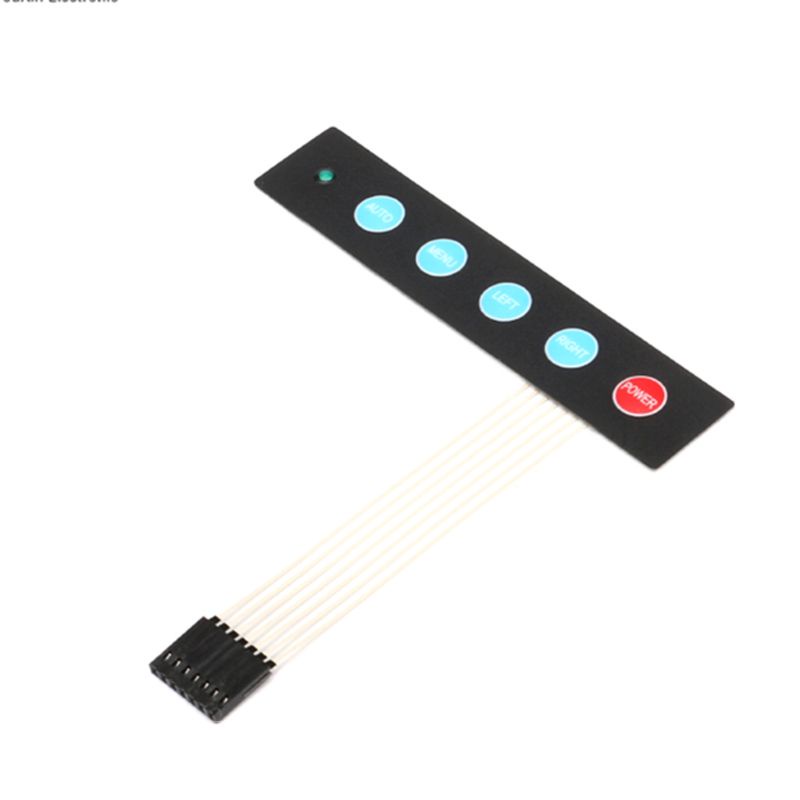 HL 1x5 สําหรับ Matrix Array LED 5 สําหรับสวิตช์เมมเบรนคีย์ปุ่มกดคีย์บอร์ดเมนูอัตโนมัติ