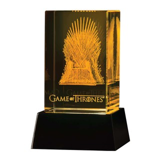 DARK HORSE  Game of Thrones - 3D Crystal Iron Throne with Illumination Base Statue