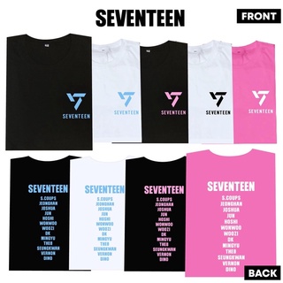 🌻SEVENTEEN เสื้อสกรีนสีขาว🤍 ดำ🖤 ชมพู💗 ฟ้า❄️