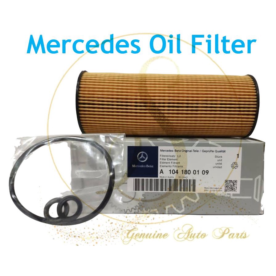กรองน้ํามันเครื่อง MERCEDES BENZ W202 W203 C200 A 104 180 01 09 HU727/1X OX133D E142H D21 104 184 04
