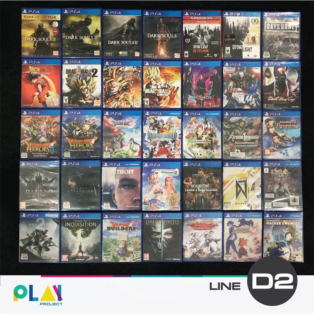 เกม PS4 มือสอง กว่า 100 เกม (รายชื่อตัวอักษร D (2) [มือสอง] [มือ2] [เกม Playstation]
