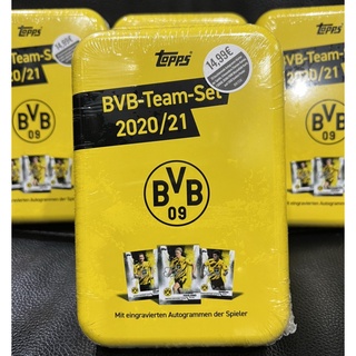 พร้อมส่ง !!! 2020/21 Topps BVB (Borussia Dortmund) Team-Set Tin Box + Numbered Parallel Card