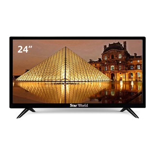 เก็บโค้ดลด 200 บาท StarWorld LED Analog TV 24 นิ้ว อนาล็อกทีวี ทีวี24นิ้ว ทีวีจอแบน