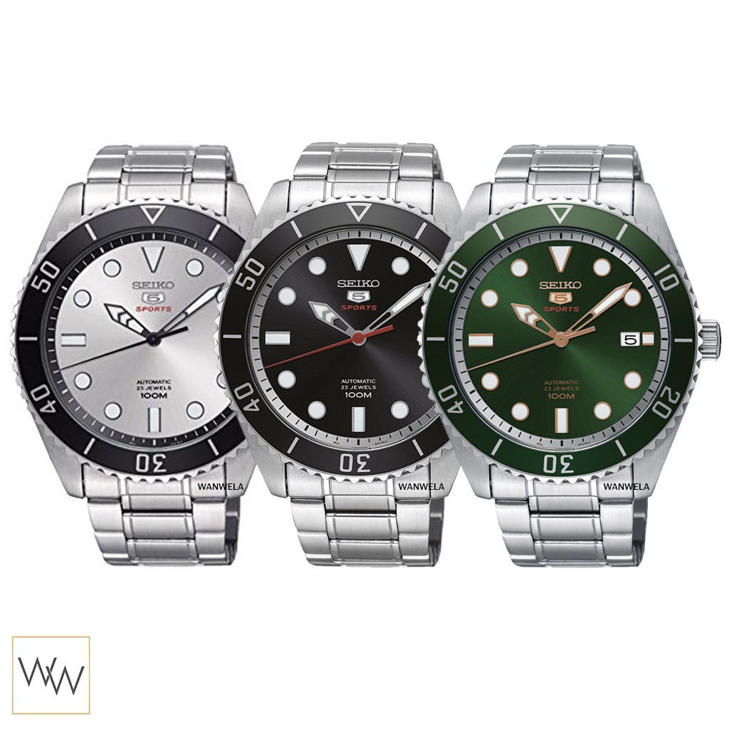 ของแท้ นาฬิกาข้อมือ Seiko 5 Sports Automatic : SRPB87K1 & SRPB91K1 & SRPB93K1 ประกันศูนย์