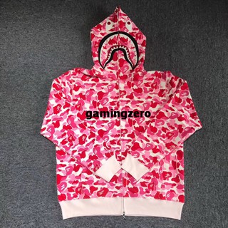 [พรีออเดอร์] BAPE ABC Shark Pink Camo Full-Zip Hoodie