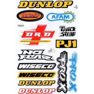 สติกเกอร์แต่งรถ ติดรถยนต์ รถมอเตอร์ไซค์ หมวกกันน็อค โลโก้ สปอนเซอร์ Racing sticker Sponsor ขนาด 27 x 18 cm ST016