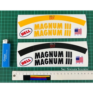 Bell magnum lll / magnum 3 (สีเหลือง / ดํา) สติกเกอร์ พิมพ์ลายหมวกกันน็อค (ชุด) usa bell magnum magnum3 magnumlll