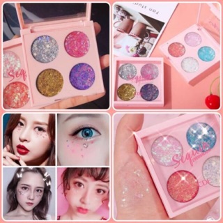 CDE Four-color sequin eyeshadow cream**ของแท้ พร้อมส่ง