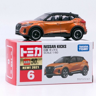 รถเหล็กTomica ของแท้ Tomica No.06 Nissan Kicks FL (มีสติ๊กเกอร์ First Lot 2021)