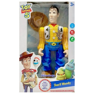 TOY STORY 5 โมเดลวู้ดดี้ Woody ทอยสตอรี่ ภาค 5 ของเล่น มีเสียง มีไฟ เดินได้ น่าเล่นน่าสะสม