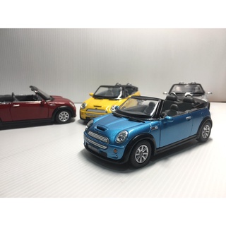 🚗 โมเดลรถเหล็กMini Cooper S เปิดประทุน โมเดลรถเหล็ก โมเดลรถ พร้อมส่ง