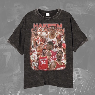 เสื้อยืด พิมพ์ลาย Nba HAKEEM OLAJUWON Legend Of Basketball Ball HAKEEM OLAJUWON สําหรับผู้ชาย และผู้หญิงS-5XL