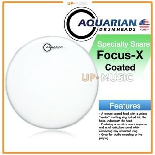 🥁หนังกลอง Focus-X Coated by Aquarian USA💯