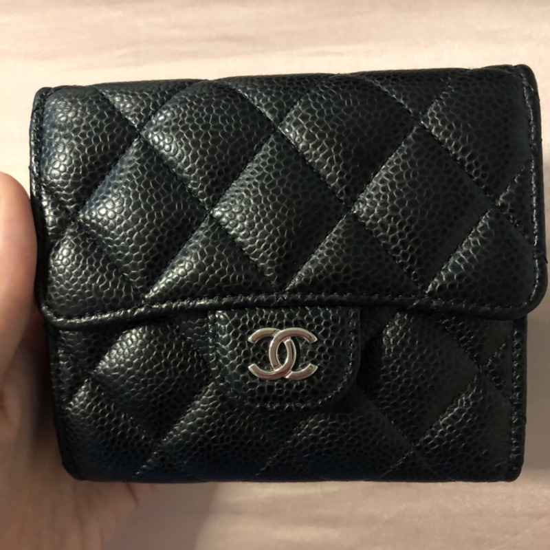 used like new chanel trifold wallet holo30 SHW