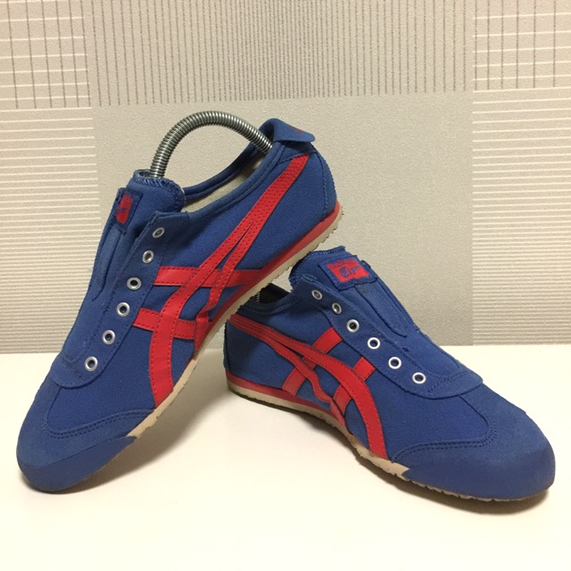 รองเท้า Used Onitsuka Tiger Mexico 66 Slip-on Blue / Red ของแท้