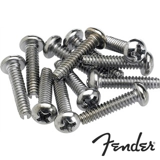 Fender® น็อตปิ๊กอัพกีตาร์ไฟฟ้า จำนวน 12 ตัว / Pickup and Selector Switch Mounting Screws, Pack of 12