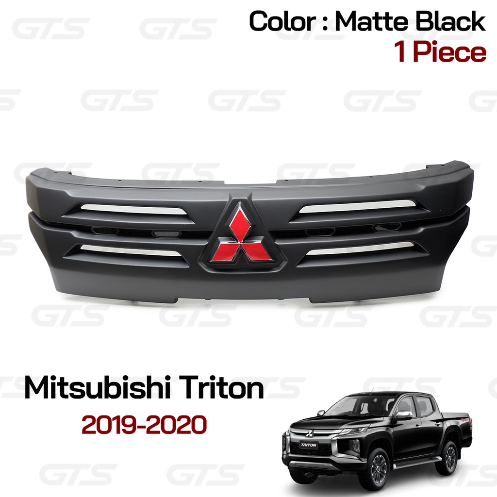 กระจังหน้า โลโก้แดง สีดำด้าน สำหรับ Mitsubishi Triton L200 MR Pick Up ปี 2019-2021