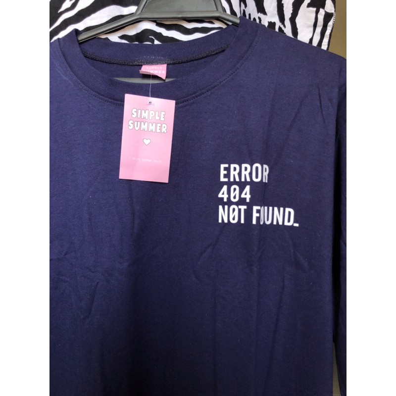 เสื้อยืดทรง Oversized ERROR 404 NOT FOUND สินค้ามือ1 ใหม่มากก