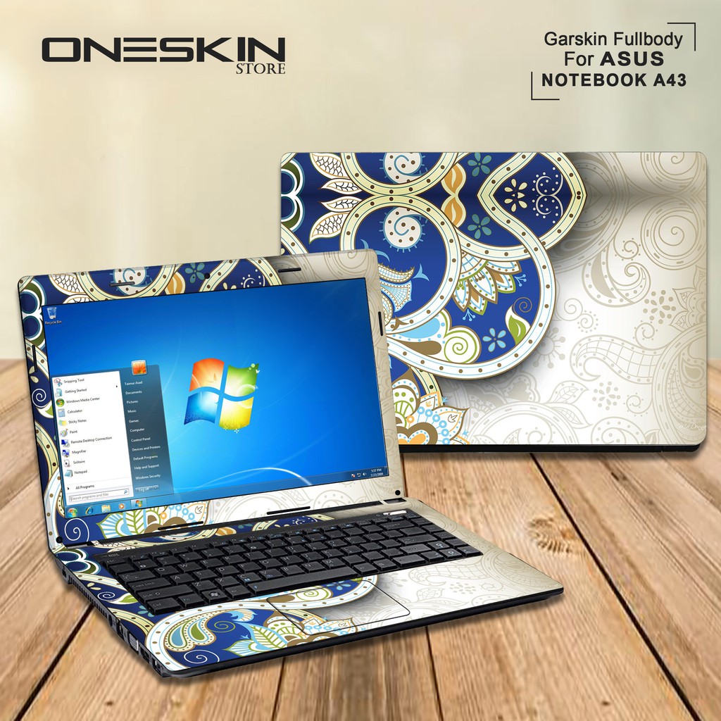 ฝาครอบแล็ปท็อป Garskin Asus A43SJ-VX399D A43SJ-VX400D A43SJ-VX402D Fullbody