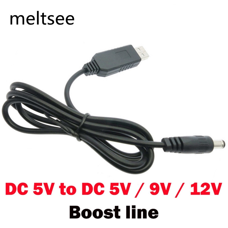 usb power boost line อะแดปเตอร์แปลงสายเคเบิ้ล  dc 5 โวลต์ ไปยังสเต็ปอัพ usb  dc 5 9 12 โวลต์ ขนาด 2.1*5.5 มม. DC 5V to DC 5V 9V 12V Step UP Module