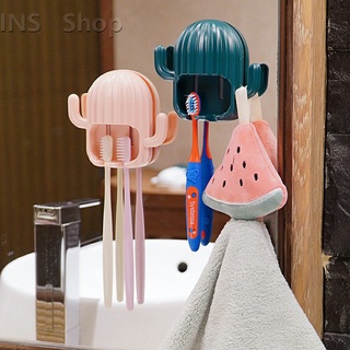 ที่ใส่แปรงสีฟัน ที่วางแปรงสีฟันติดผนัง ชั้นวางของในห้องน้ำทรงน้องบอง  Toothbrush holde