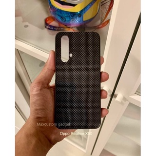 Oppo Realme X50เคสเเผ่นแปะหลังคาร์บอนเเท้