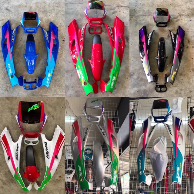 ชุดสีแด้ส รุ่นเก่า (DASH)ชุดแดร้กสนาม 5 ชิ้น พร้อมแปะลายเคลือบเงาแท้