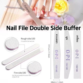 🪴อุปกรณ์เตรียมหน้าเล็บ ตะไบหยาบ บล็อกขัดเงา Nail File Double Side Sanding Buffer