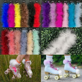 Roller Fluffy ขนมิ้งตกแต่งข้อเท้า(คู่)​สำหรับRoller skate/Inline figure skate พร้อมส่ง!!