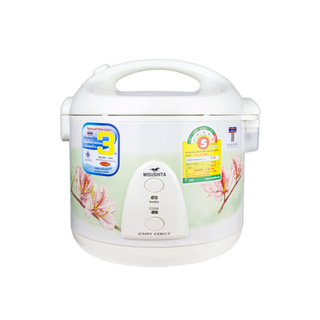 ✨นาทีทอง✨ MISUSHITA หม้อหุงข้าวอุ่นทิพย์ รุ่น SKS-19E ขนาด 1.8 ลิตร สีขาว Rice Cookers