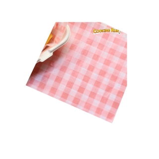 กระดาษไขรองขนม(ลายสก๊อต) กระดาษไขรองอบ "ลายน่ารักสีพาสเทล" กระดาษห่อขนม กระดาษไขกันน้ำ 50 ชิ้น COOKINGRUN