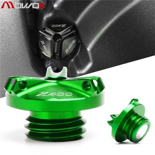 Kawasaki Z 400 Z400 น็อตปิดน้ำมันเครื่อง จุกน้ำมันเครื่อง น็อตแต่ง Bigbike Engine Oil plug CNC Aluminium (Color)