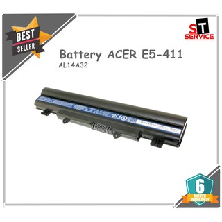 แบตเตอรี่แท้ AL14A32 ACER ASPIRE E14 E15 Acer Aspire E5-411 E5-421G E5-431 E5-471 E5-511 E5-521 E5-531G E5-551 E5-571