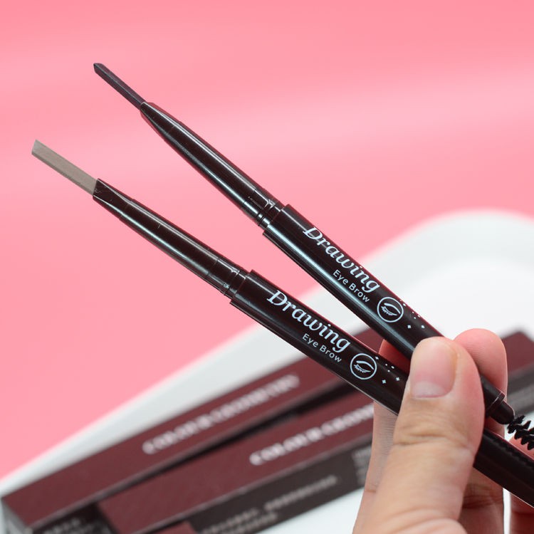 ดินสอเขียนคิ้วรุ่นใหม่ กันน้ำ Double eyebrow pencil 783# - รูปที่ 2