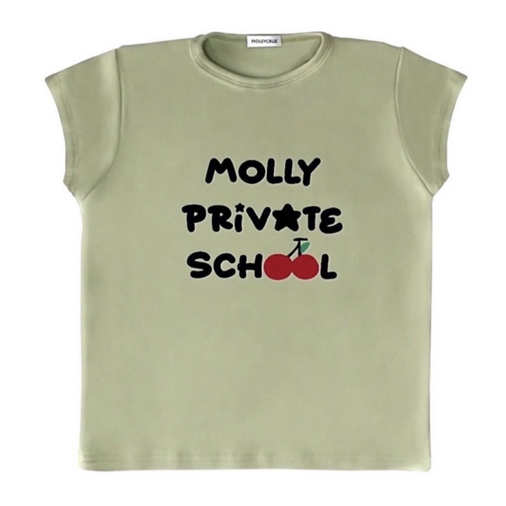 Molly “ Private School Baby Tee “