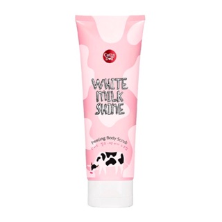 เจลน้ำนม กระเจิงขี้ไคล ผิวใสทันที Cathy Doll White Milk Shine Peeling Body Scrub ขนาด 320ml.